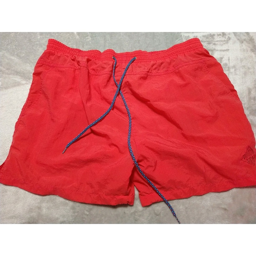 Southern Surf Swim Trunks Men L Red Lined Pockets Beach Swim Vacation Boating